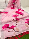 Vk Original Linen Digital Printed Sarees Wholesale Market In Surat With Price